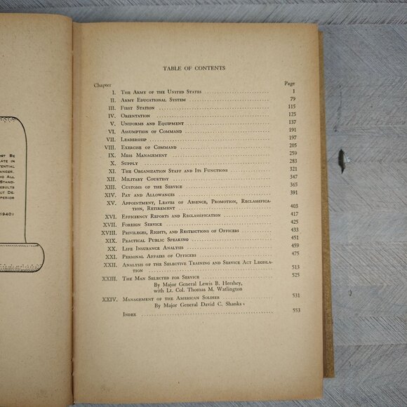 Vintage 1943 Edition The Officer's Guide Key Field MS Commissioned Officers WW2 - Picture 5 of 10